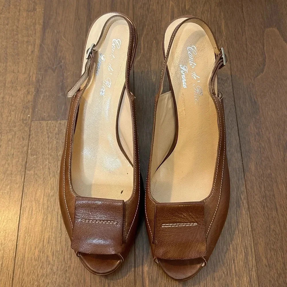 Brown Leather Shoes from Italy Sz. 41(10)